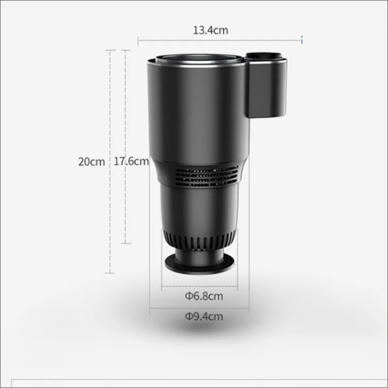 Dotykowy samochodowy uchwyt na kubek 12V grzanie/chłodzenie 🚗